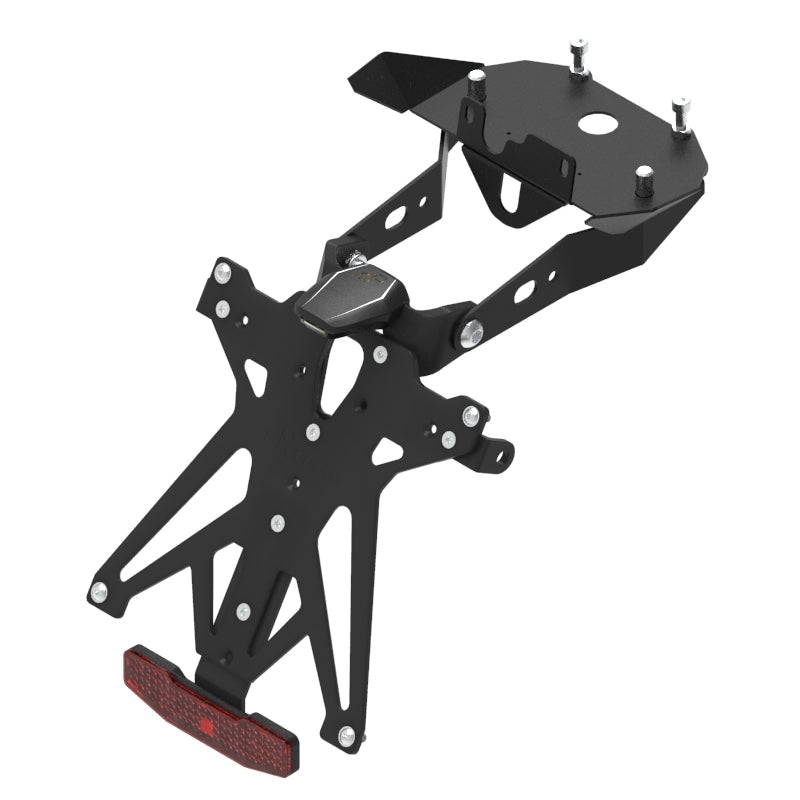 KIT PORTA TARGA LIGHTECH COMPATIBILE PER HUSQVARNA NUDA 900 2011 2012 2013 NERO KTARHU101A1