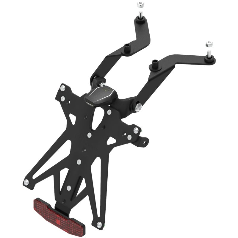 KIT PORTA TARGA LIGHTECH COMPATIBILE PER KAWASAKI Z 1000 2007 2008 2009 NERO KTARKA109A1