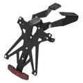 KIT PORTA TARGA LIGHTECH COMPATIBILE PER KAWASAKI Z 300 2012 2013 2014 2015 2016 NERO KTARKA118A1