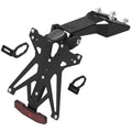 KIT PORTA TARGA LIGHTECH COMPATIBILE PER KAWASAKI Z 650 2016 2017 2018 2019 2020 2021 2022 NERO KTARKA122A1