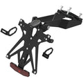 KIT PORTA TARGA LIGHTECH COMPATIBILE PER KAWASAKI Z 900 2016 2017 2018 2019 2020 2021 2022 2023 NERO KTARKA123A1