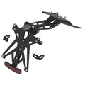 KIT PORTA TARGA LIGHTECH COMPATIBILE PER KTM DUKE 125 2016 2017 2018 2019 2020 2021 2022 NERO KTARKT105A1