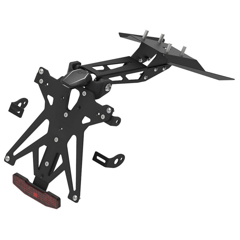 KIT PORTA TARGA LIGHTECH COMPATIBILE PER KTM DUKE 390 2016 2017 2018 2019 2020 2021 2022 NERO KTARKT105A1