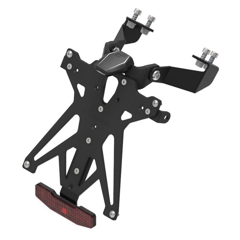 KIT PORTA TARGA LIGHTECH COMPATIBILE PER MV AGUSTA BRUTALE 800 2012 2013 2014 2015 2016 NERO KTARMV105A1