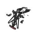 KIT PORTATARGA REGOLABILE CON LUCE TARGA LED E CATADIOTTRO OMOLOGATO LIGHTECH COMPATIBILE PER SUZUKI GSX S 1000 EVO 2021 > 2026 NERO KTARSU117A1