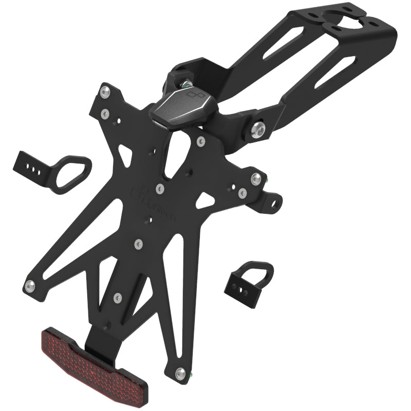 KIT PORTA TARGA LIGHTECH COMPATIBILE PER YAMAHA YZF-R6 2006 2007 2008 2009 2010 2011 2012 2013 2014 2015 2016 NERO KTARYA103A1