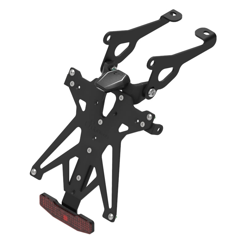 KIT PORTA TARGA LIGHTECH COMPATIBILE PER YAMAHA FZ 6 FAZER 2004 2005 2006 NERO KTARYA106A1