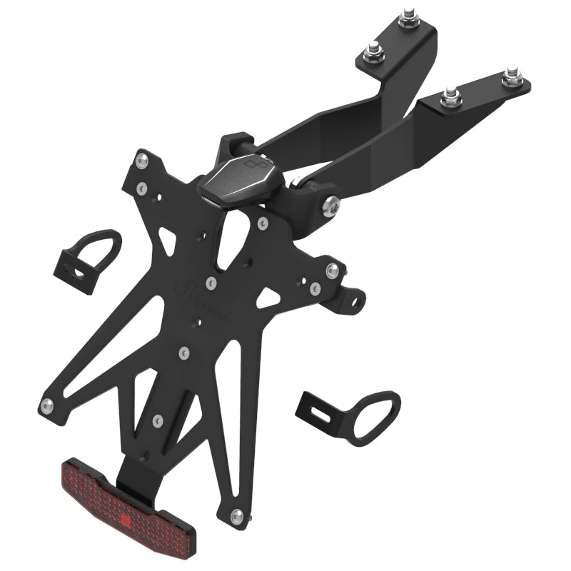 KIT PORTA TARGA LIGHTECH COMPATIBILE PER YAMAHA MT-10 2013 2014 2015 2016 NERO KTARYA116A1