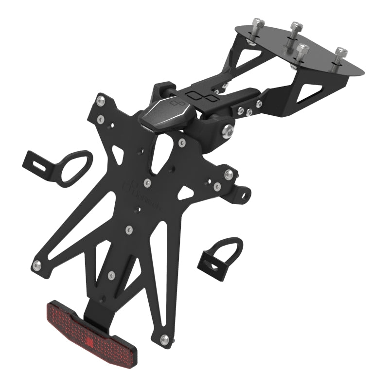 KIT PORTA TARGA LIGHTECH COMPATIBILE PER YAMAHA R 125 2019 2020 2021 2022 NERO KTARYA126A1