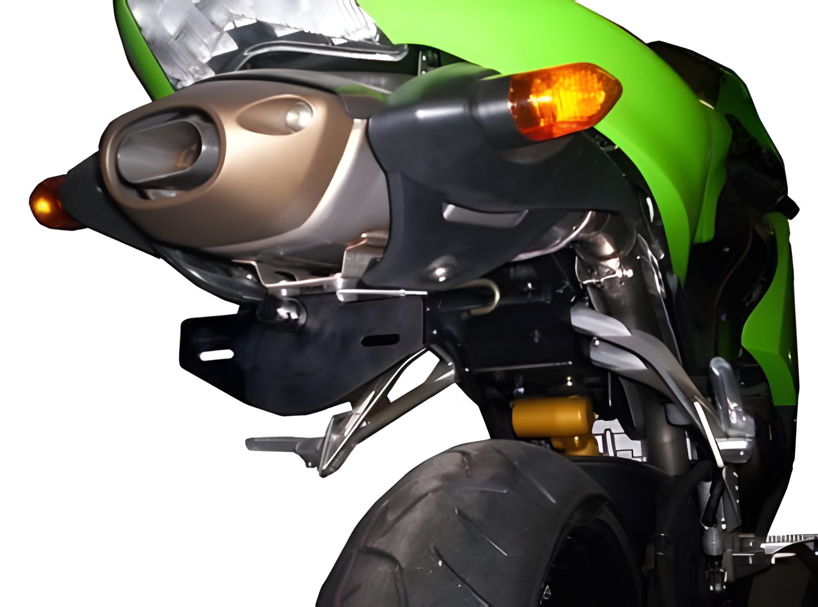 R&G PORTATARGA COMPATIBILE PER KAWASAKI ZX6-R 2005 2006 LP0011BK NERO