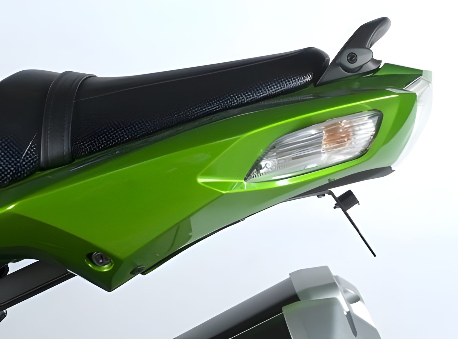 R&G PORTATARGA COMPATIBILE PER KAWASAKI ZZR 1400 ZX-14 2006 > 2019 LP0037BK NERO