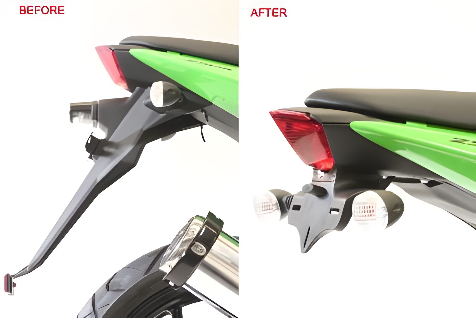 R&G PORTATARGA PER KAWASAKI NINJA 250 - ZX 250 2008 > 2012 LP0071BK NERO