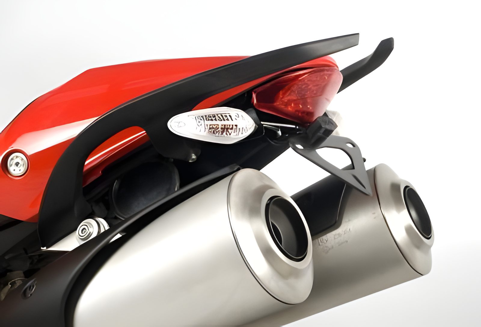 PORTATARGA R&G COMPATIBILE PER DUCATI MONSTER 696 2008 > 2014 LP0097BK NERO