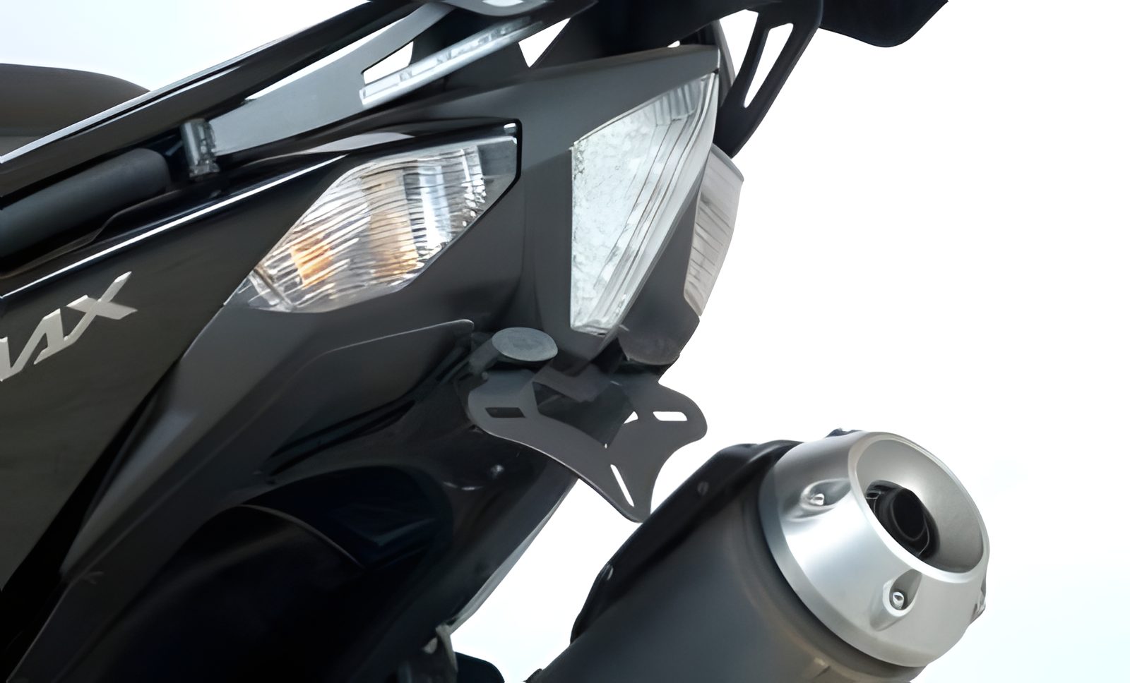 R&G PORTATARGA COMPATIBILE PER YAMAHA T-MAX 530 TMAX 2012 > 2016 LP0127BK NERO