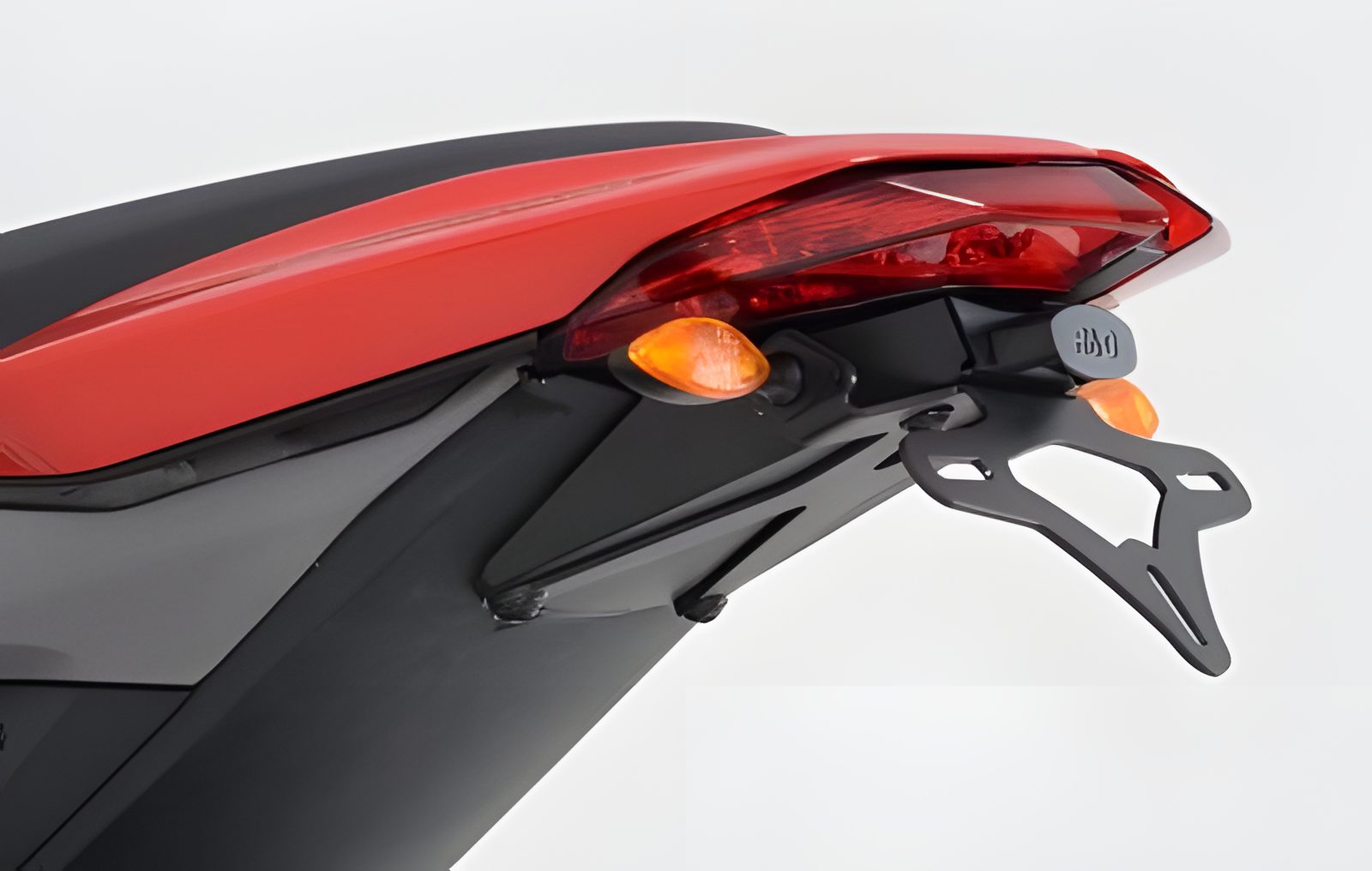 R&G PORTATARGA COMPATIBILE PER DUCATI HYPERMOTARD 939 2016 > 2018 LP0142BK NERO