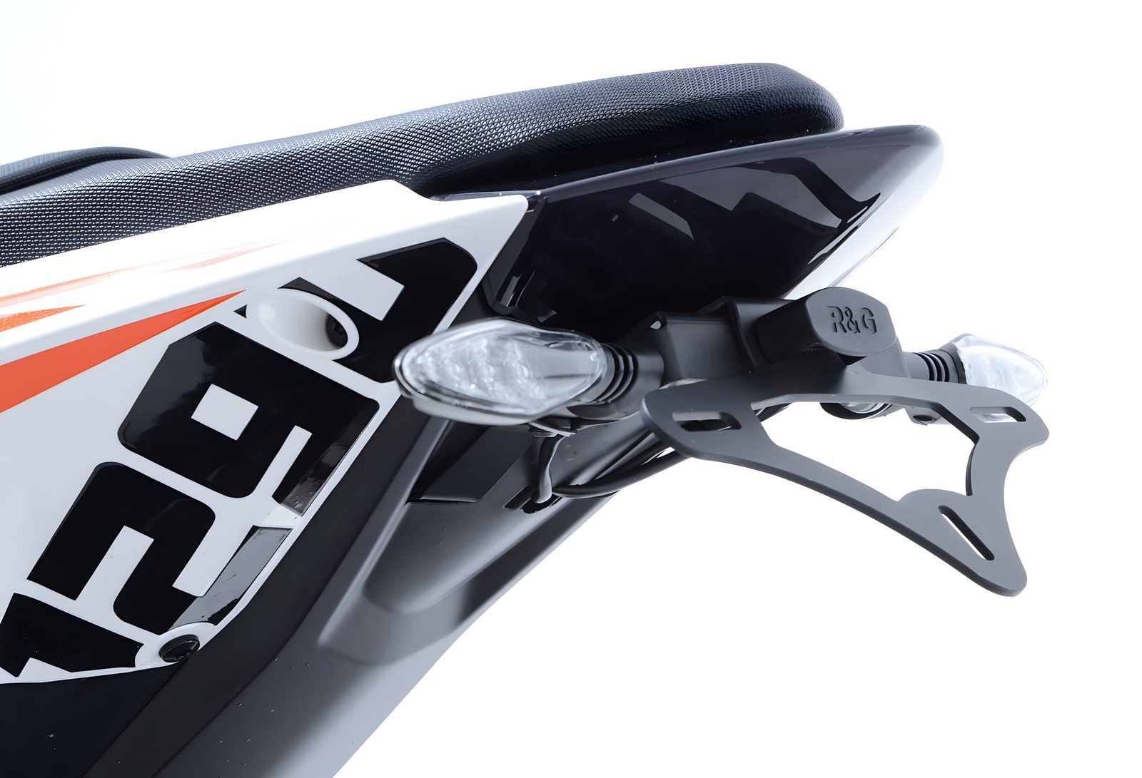 PORTATARGA R&G COMPATIBILE PER KTM 1290 SUPER DUKE R 2014 > 2016 LP0158BK NERO