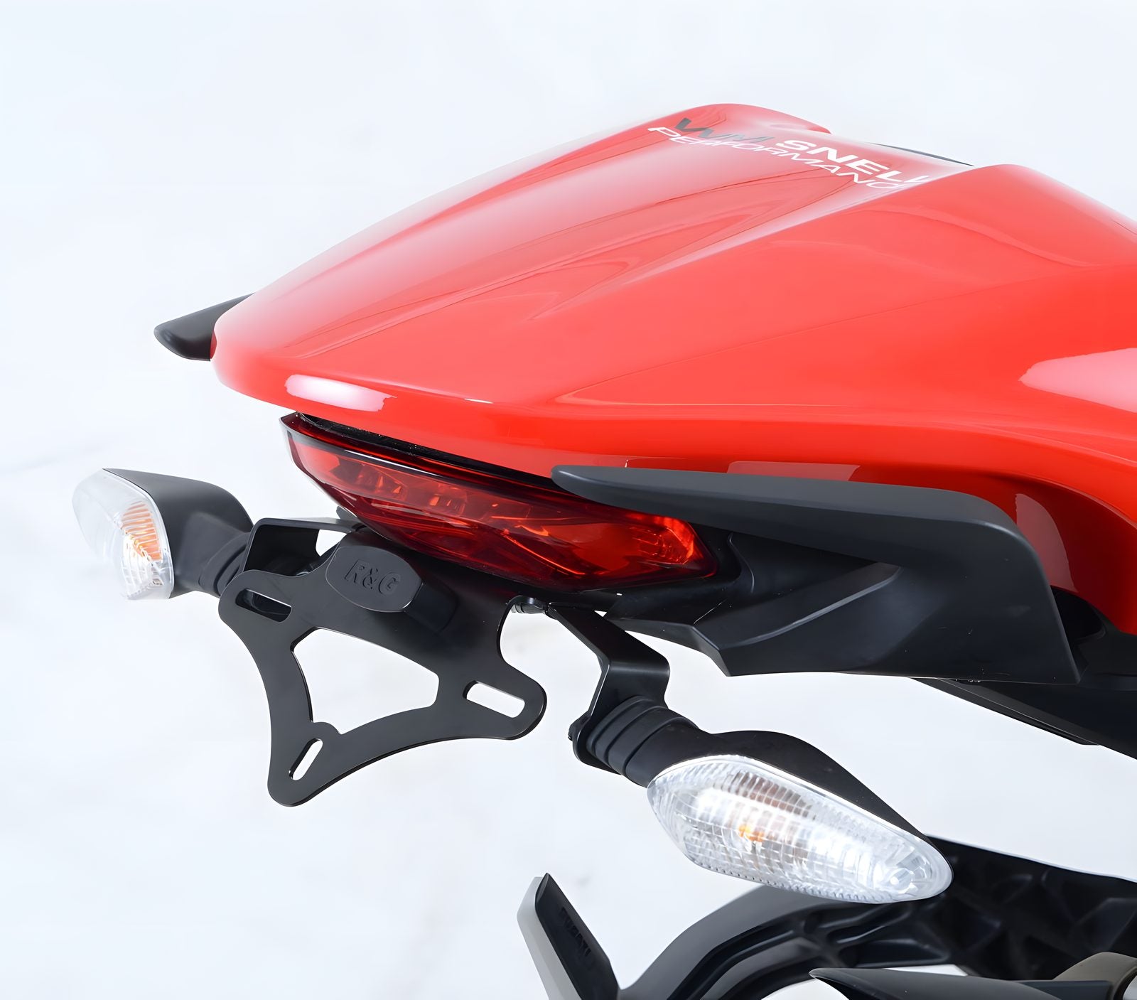 R&G PORTATARGA COMPATIBILE PER DUCATI MONSTER 1200 2014 > 2016 LP0166BK NERO
