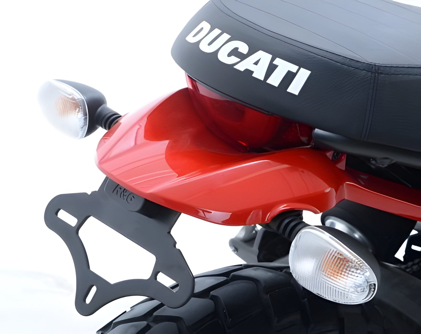 R&G PORTATARGA COMPATIBILE PER DUCATI SCRAMBLER ICON 2015 > 2020 LP0177BK NERO