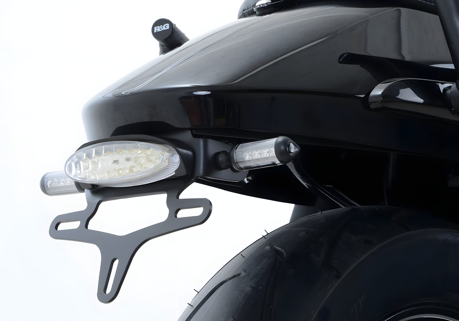R&G PORTATARGA PER HARLEY DAVIDSON STREET 500 2015 > 2018 LP0188BK NERO