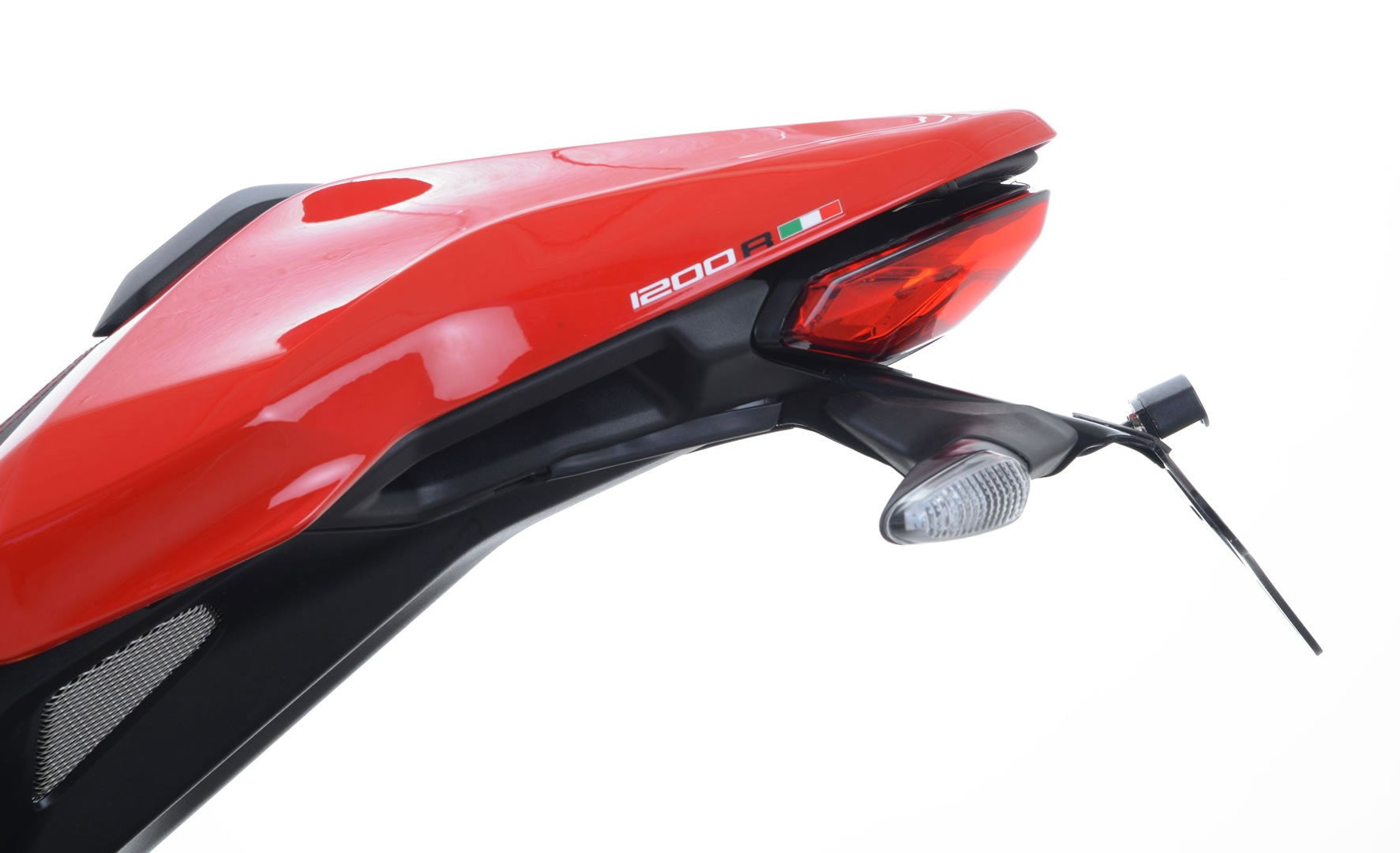 PORTATARGA R&G COMPATIBILE PER DUCATI MONSTER 1200R 2016 2017 LP0191BK NERO
