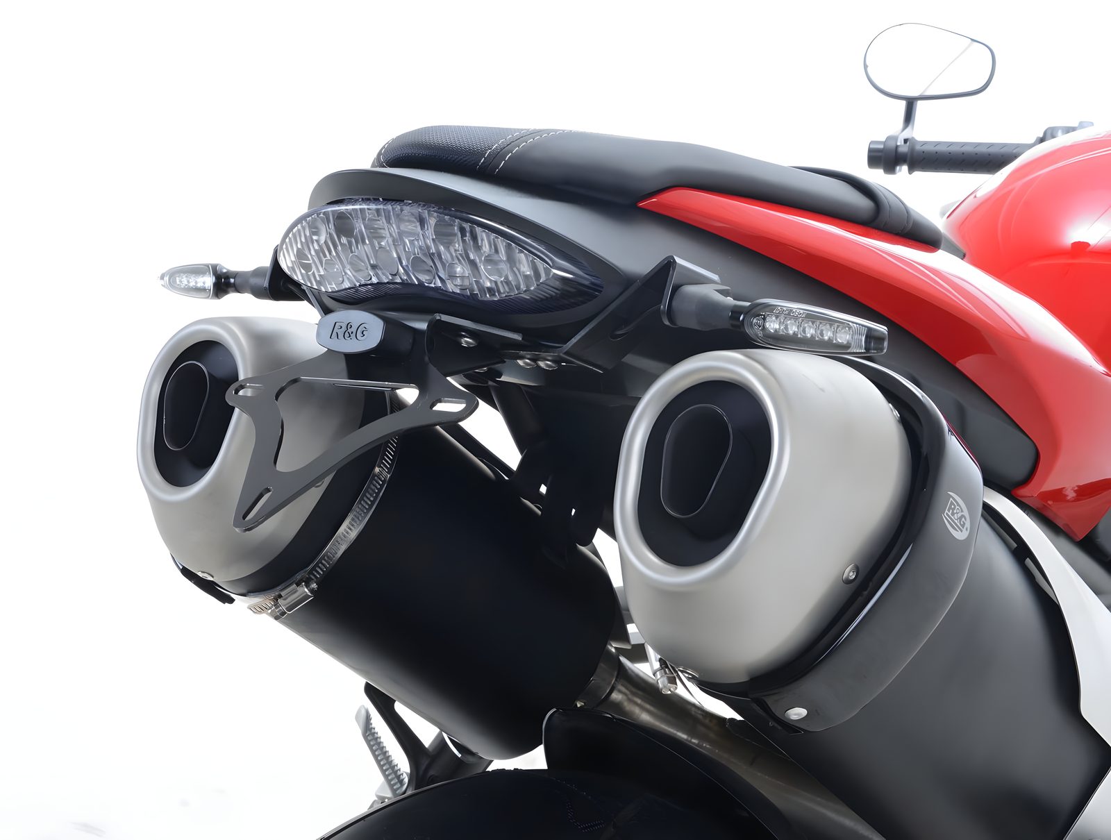 R&G PORTATARGA COMPATIBILE PER TRIUMPH SPEED TRIPLE R 2016 > 2018 LP0194BK NERO