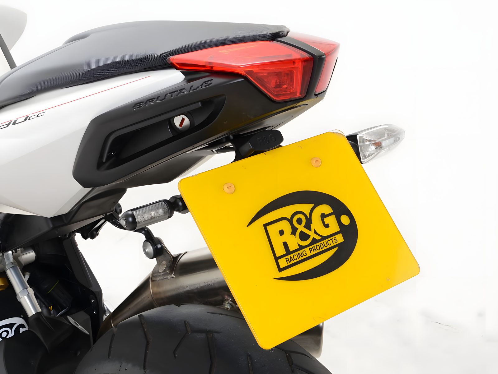 R&G PORTATARGA COMPATIBILE PER MV AGUSTA BRUTALE 1090 2013 LP0195BK NERO