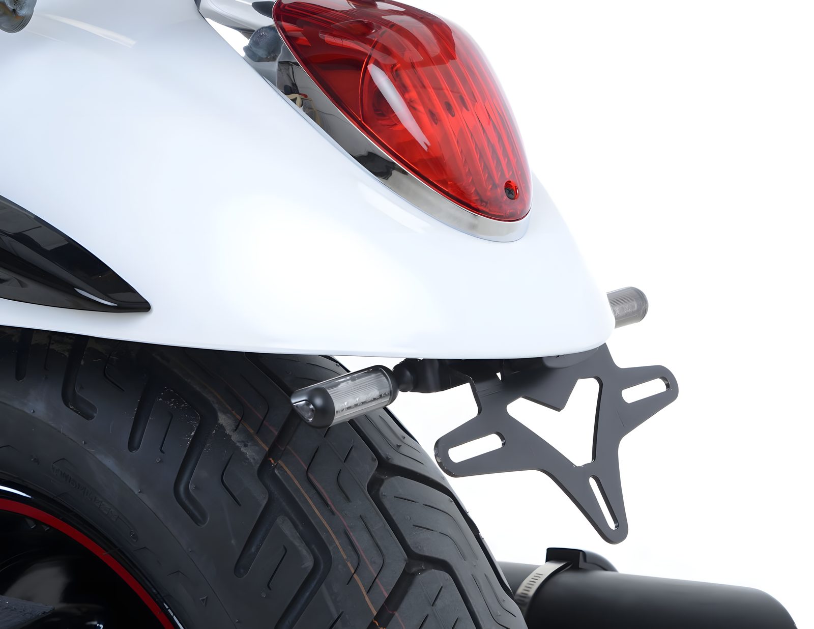 R&G PORTATARGA PER KAWASAKI VULCAN VN900 CUSTOM 2007 IN POI LP0211BK NERO