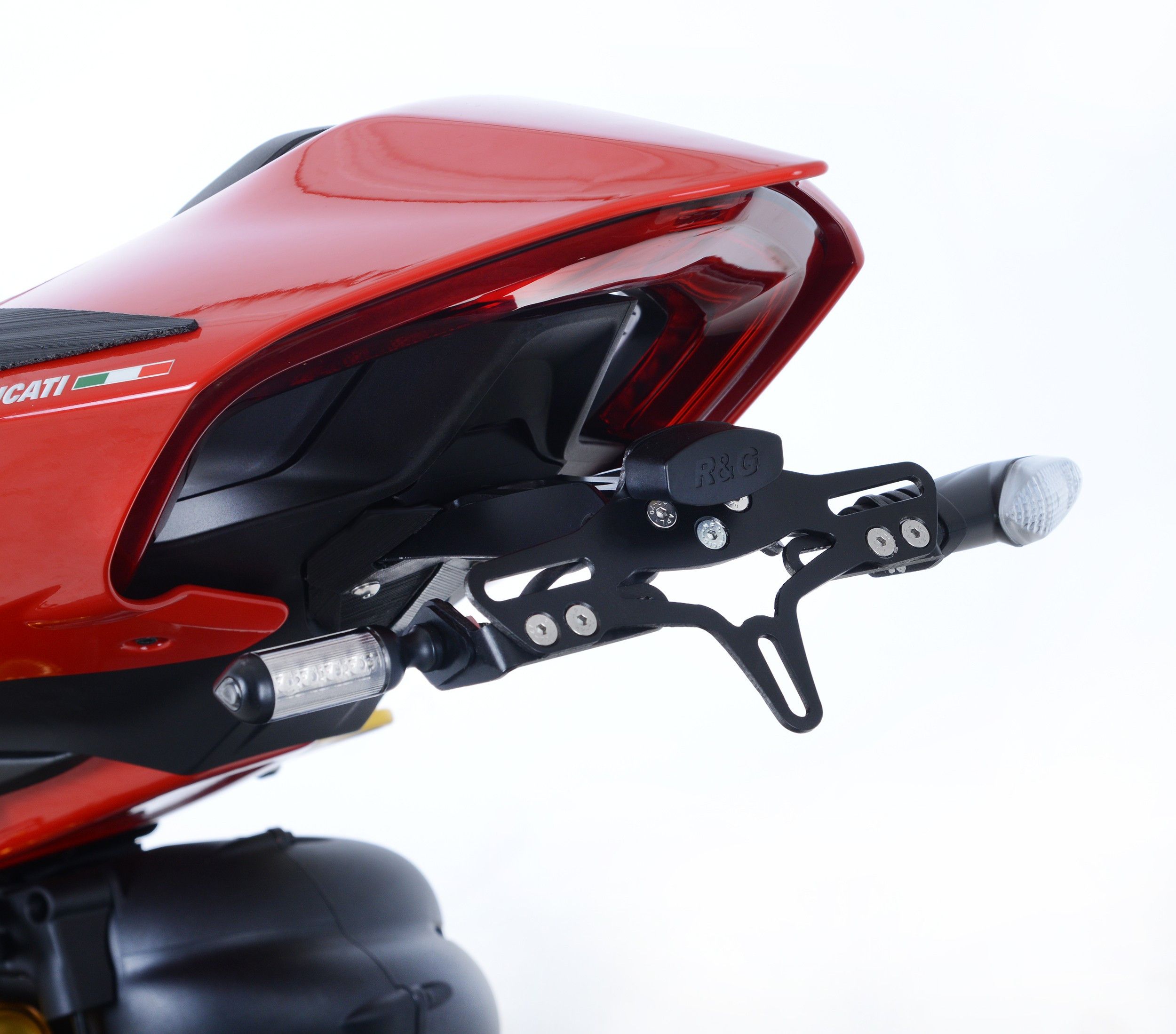 R&G PORTATARGA COMPATIBILE PER DUCATI PANIGALE V4 2017 > 2020 LP0243BK NERO