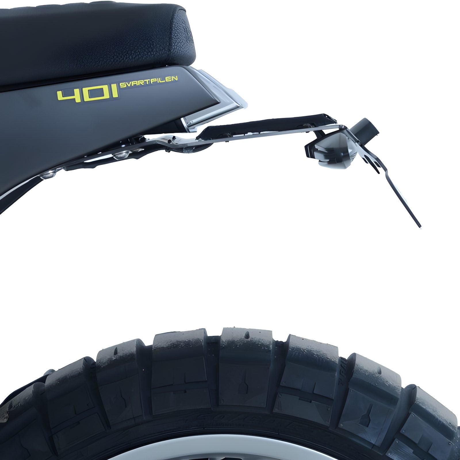 R&G PORTATARGA COMPATIBILE PER HUSQVARNA 401 SVARTPILEN 2018 2019 LP0250BK NERO