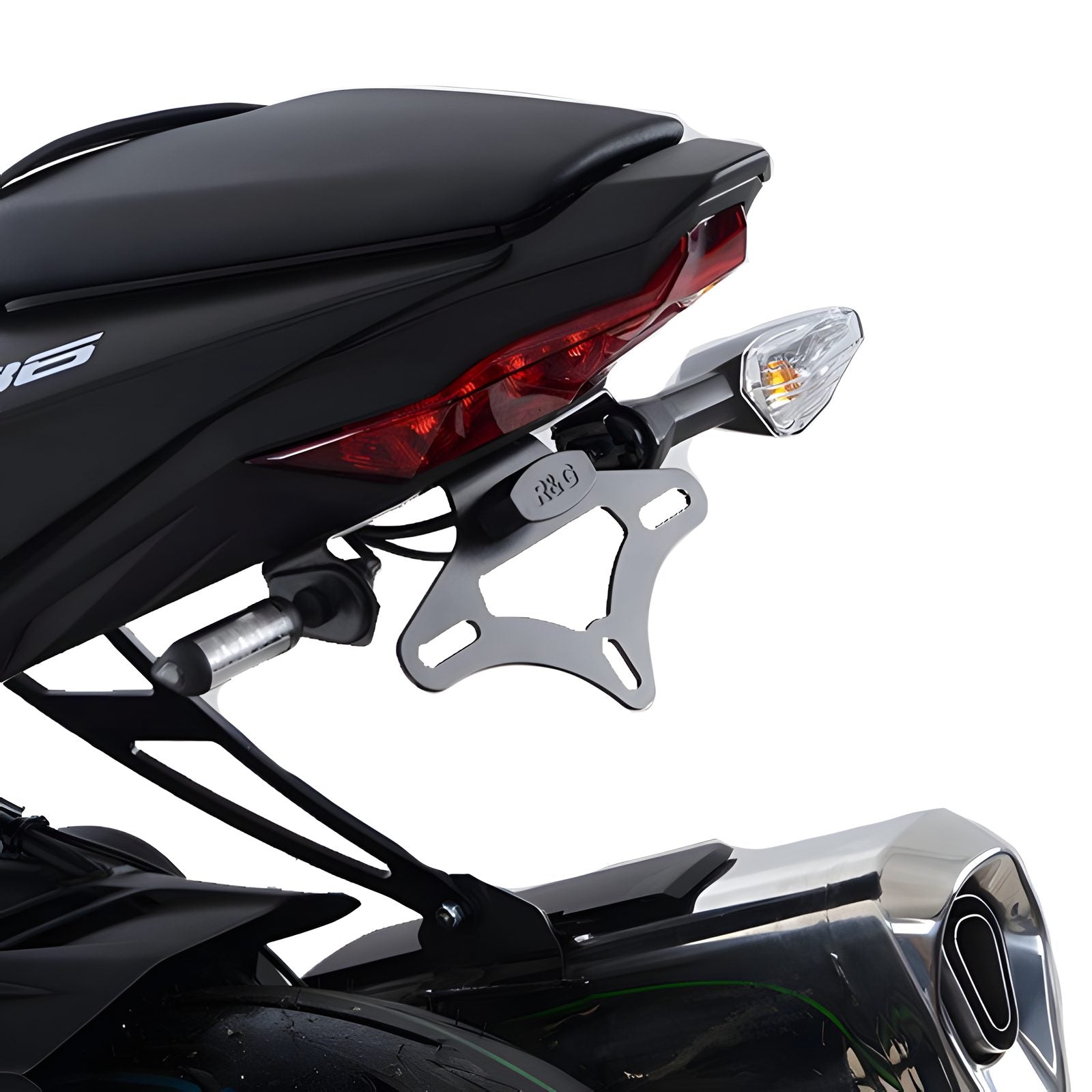 R&G PORTATARGA COMPATIBILE PER KAWASAKI ZX6-R 2019 > 2023 LP0262BK NERO