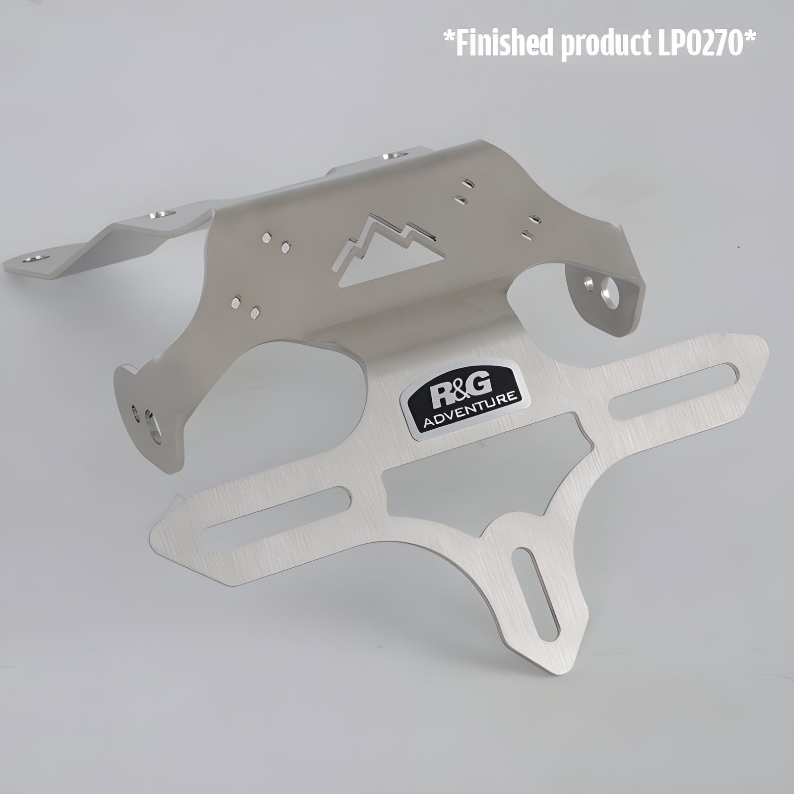 PORTATARGA R&G PER KTM 790 ADVENTURE 2019 2020 LP0270SI ACCIAIO INOX SATINATO