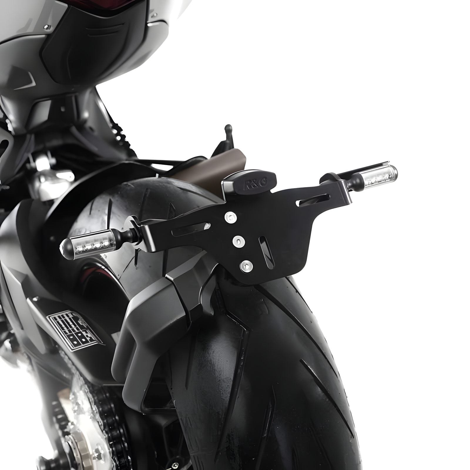 PORTATARGA R&G COMPATIBILE PER MV AGUSTA BRUTALE ORO 2020 NERO LP0295BK