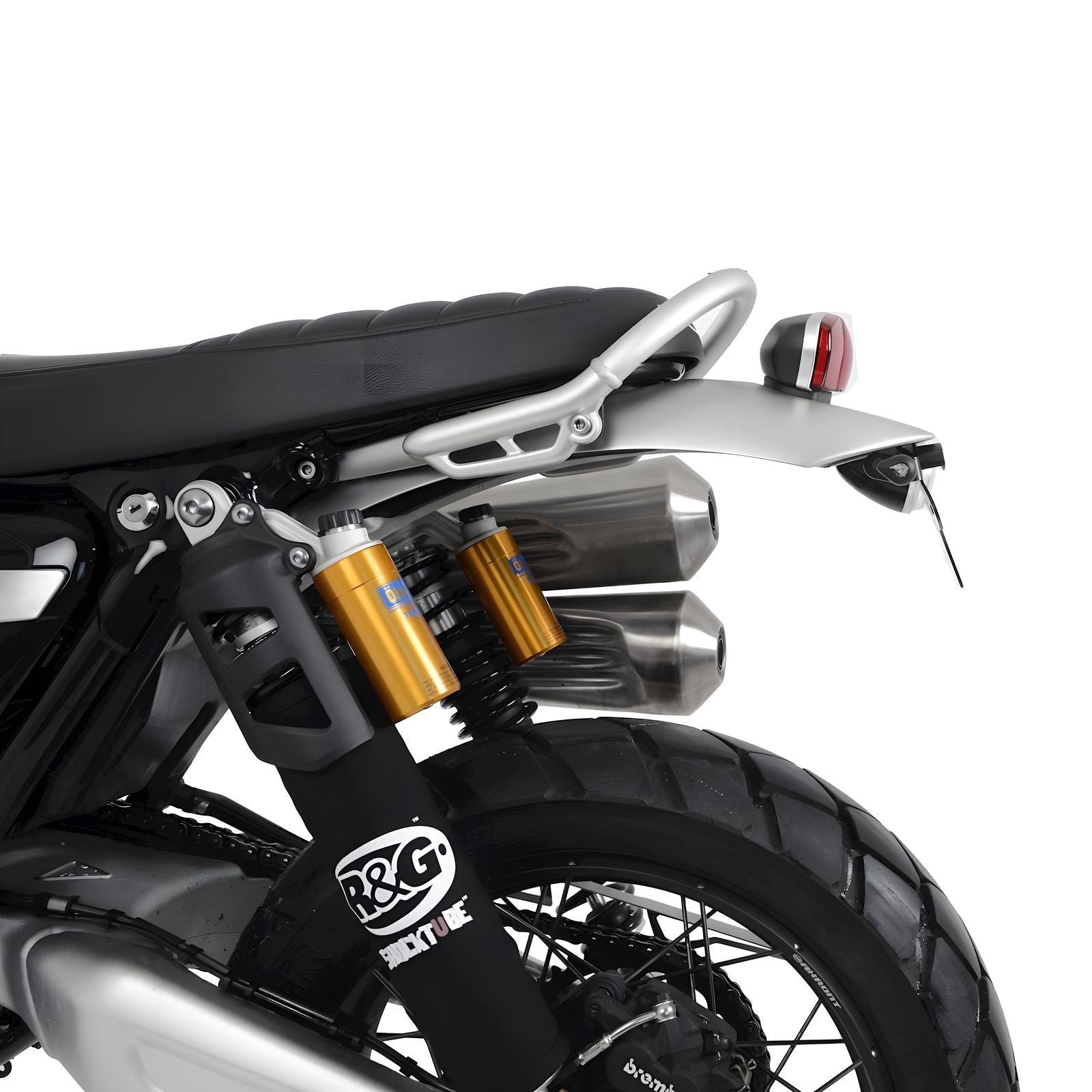 PORTATARGA R&G PER TRIUMPH SCRAMBLER 1200 XC/XE 2019 > 2024 NERO LP0301BK