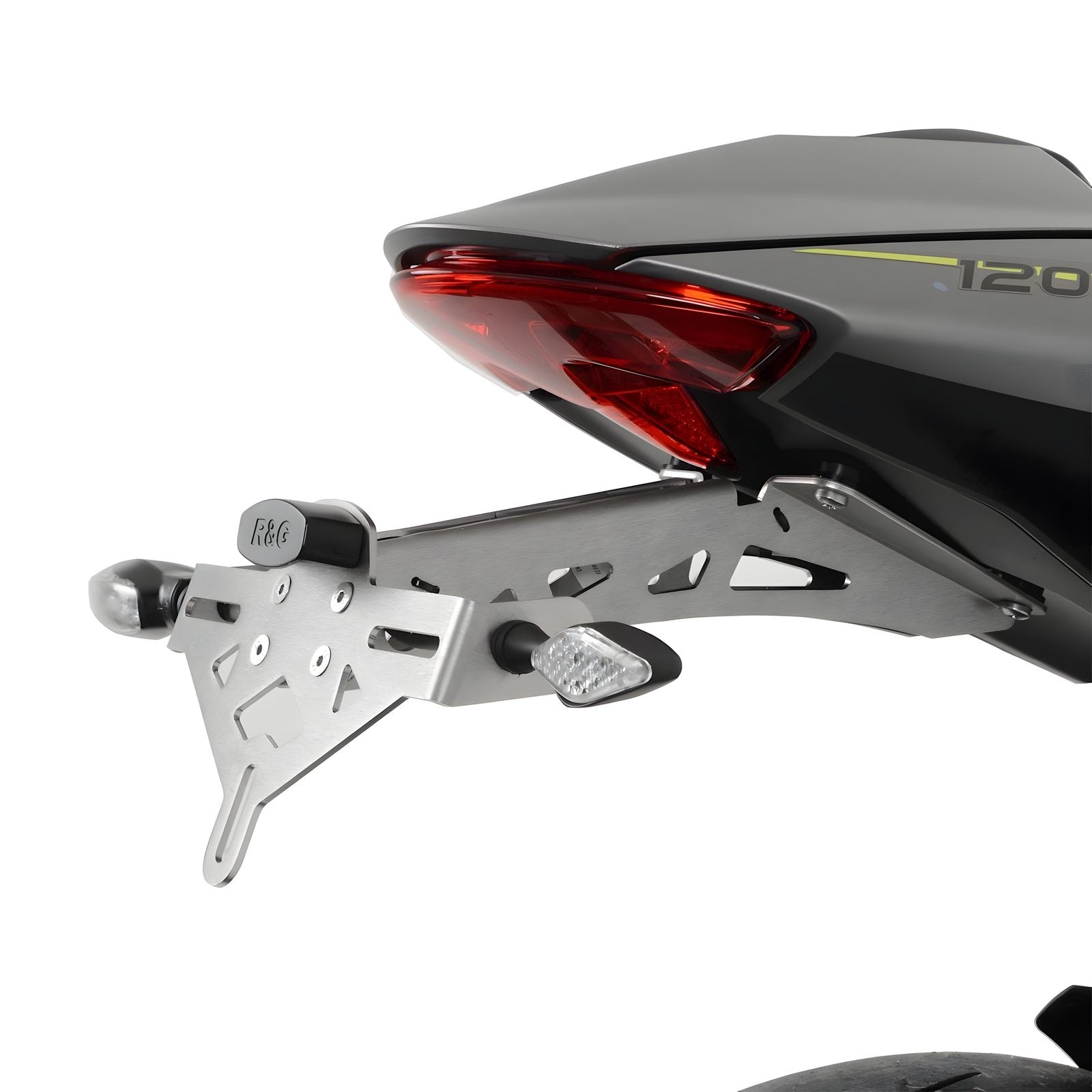 PORTATARGA ACCIAIO INOX R&G PER TRIUMPH SPEED TRIPLE 1200 RS 2021 > 2024 LP0320