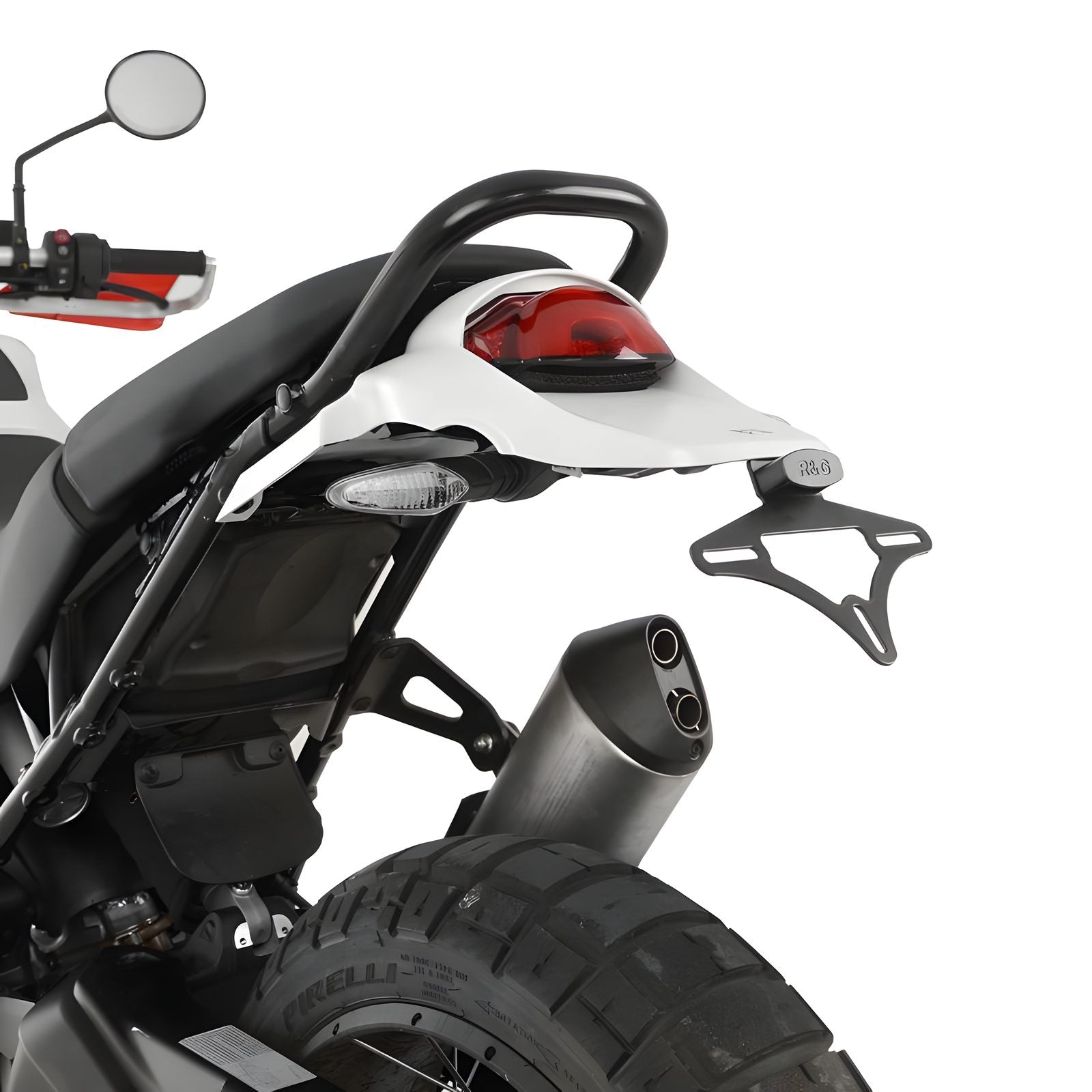PORTATARGA R&G COMPATIBILE PER DUCATI DESERT X 2022 NERO LP0341BK