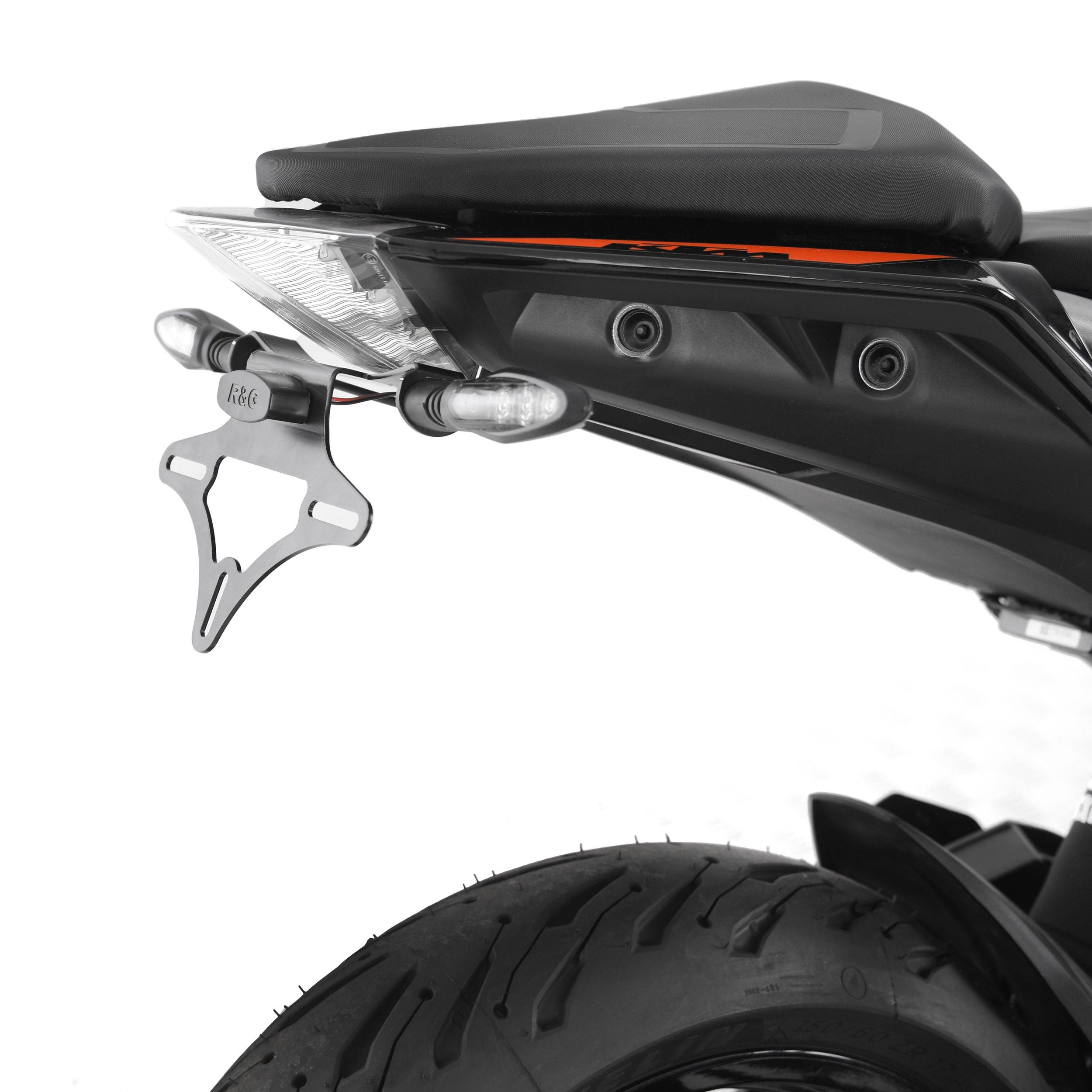PORTATARGA R&G COMPATIBILE PER KTM 390 DUKE 2022 2023 NERO LP0349BK