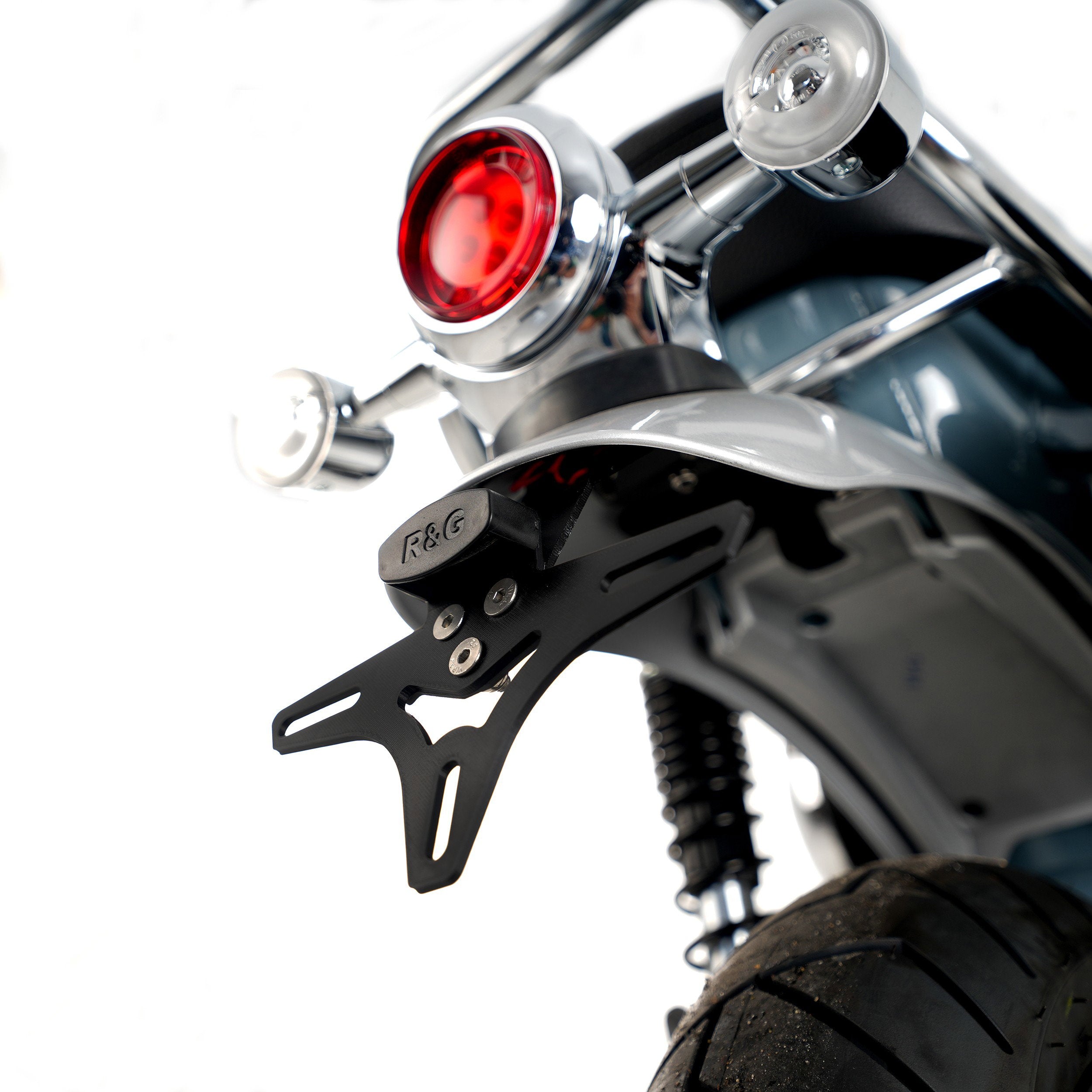 PORTATARGA R&G COMPATIBILE PER HONDA ST 125 DAX 2022 > 2024 NERO LP0364BK