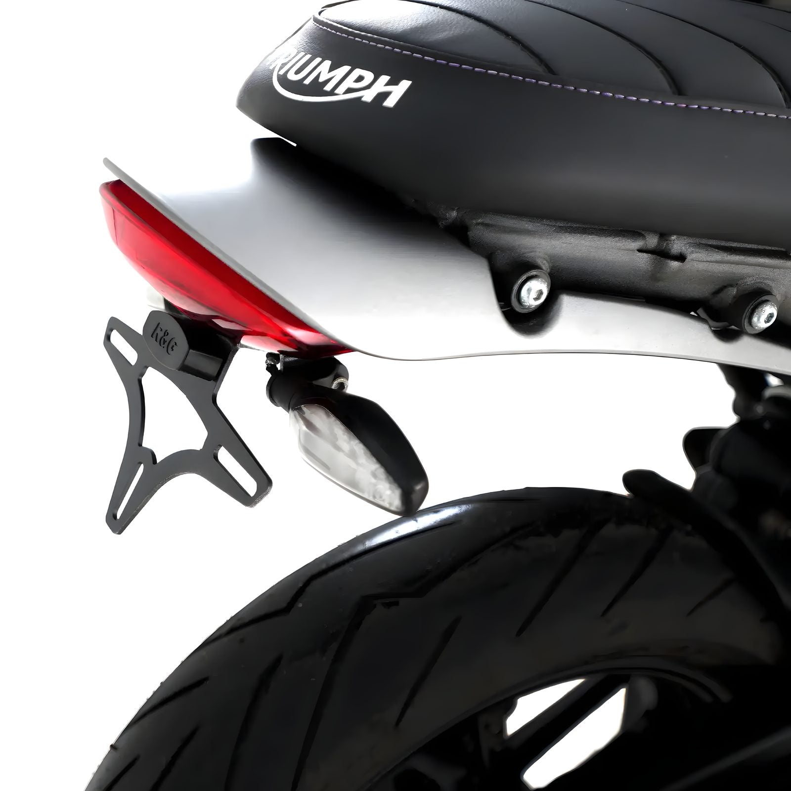 PORTATARGA R&G COMPATIBILE PER TRIUMPH SCRAMBLER 400 X 2024 > 2025 NERO LP0376BK