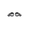 SEMIMANUBRI RACING IN ALLUMINIO CNC Ø53 - OFFSET 20MM INCLINAZIONE 10° LIGHTECH COMPATIBILE PER DUCATI PANIGALE V2 2020 > 2024 COPPIA 275 MM NERO MOZ5301NER