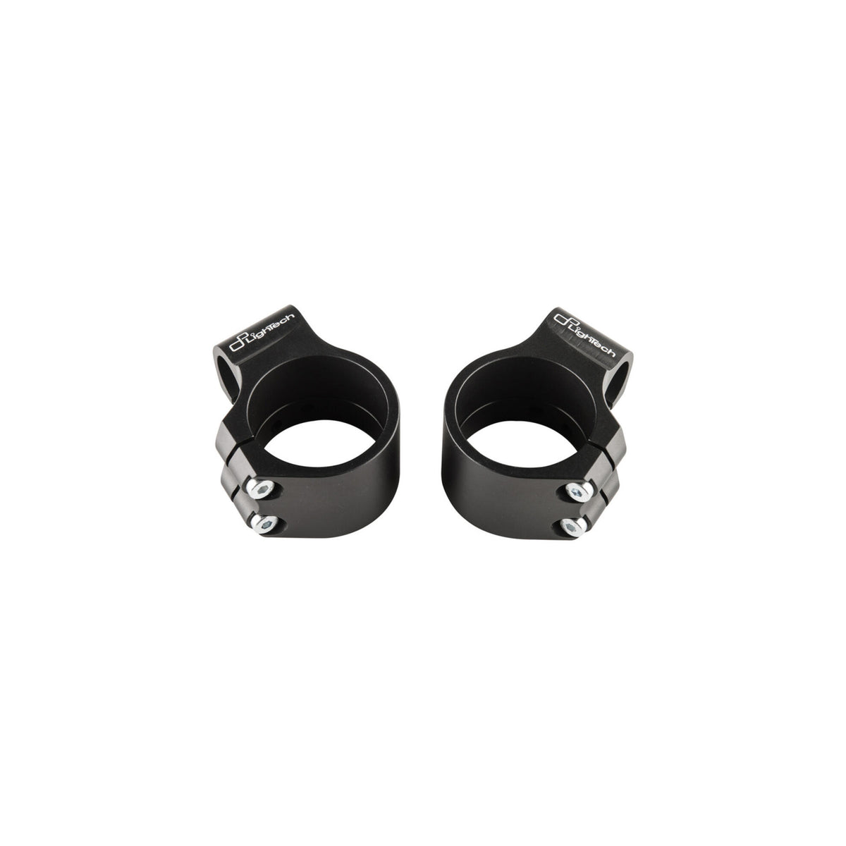 SEMIMANUBRI RACING IN ALLUMINIO CNC Ø 50 OFFSET 40MM INCLINAZIONE 10° LIGHTECH COMPATIBILE PER SUZUKI GSX R600 2008 > 2017 COPPIA 275 MM NERO MOZ5010