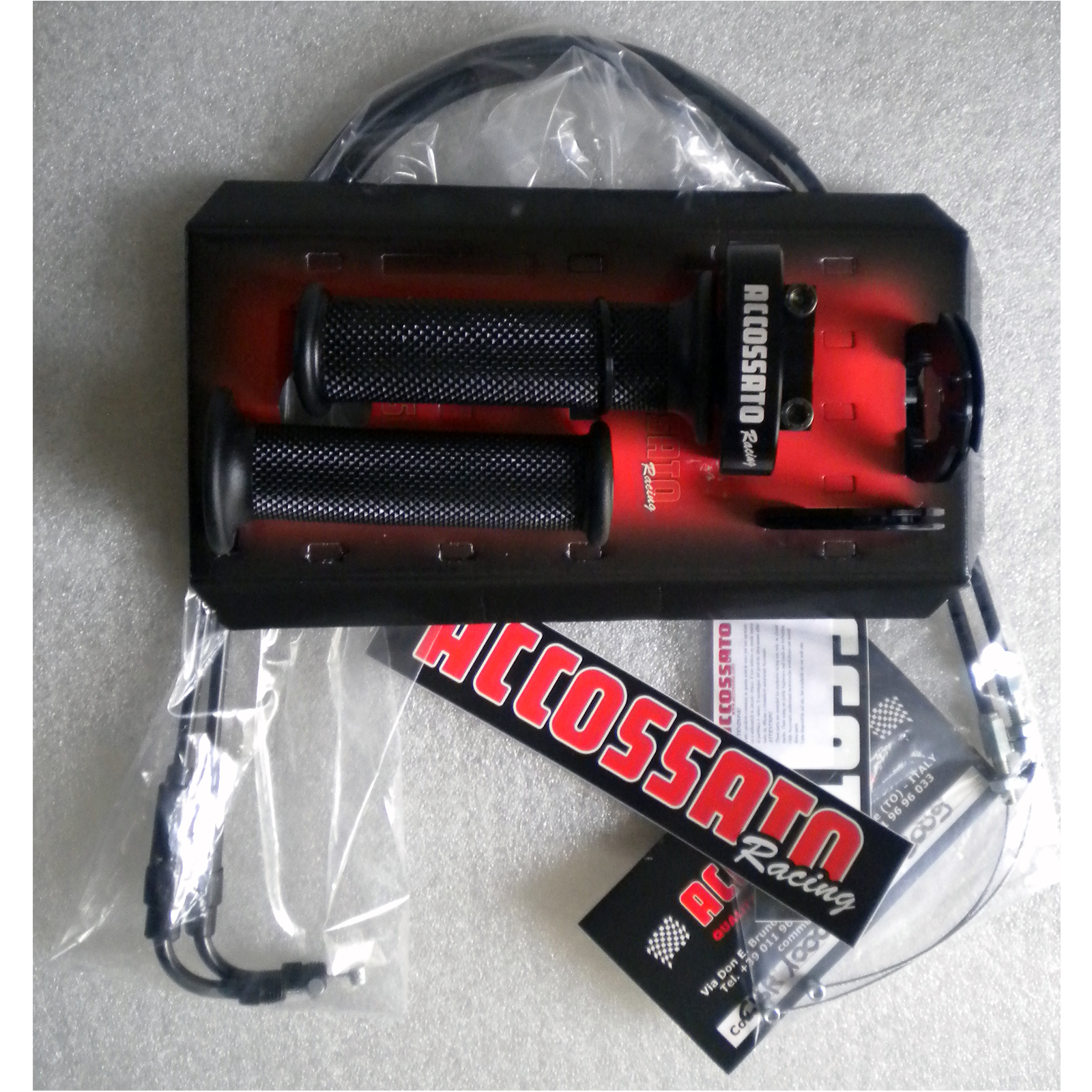 KIT COMANDO GAS RAPIDO COMPATIBILE PER KAWASAKI ZX 6 R NINJA 2005 > 2008 ACCOSSATO ERGAL