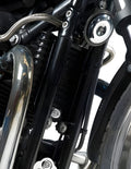 RETINA PROTEZIONE RADIATORE OLIO R&G PER TRIUMPH BONNEVILLE 2006 > 2012 NERO