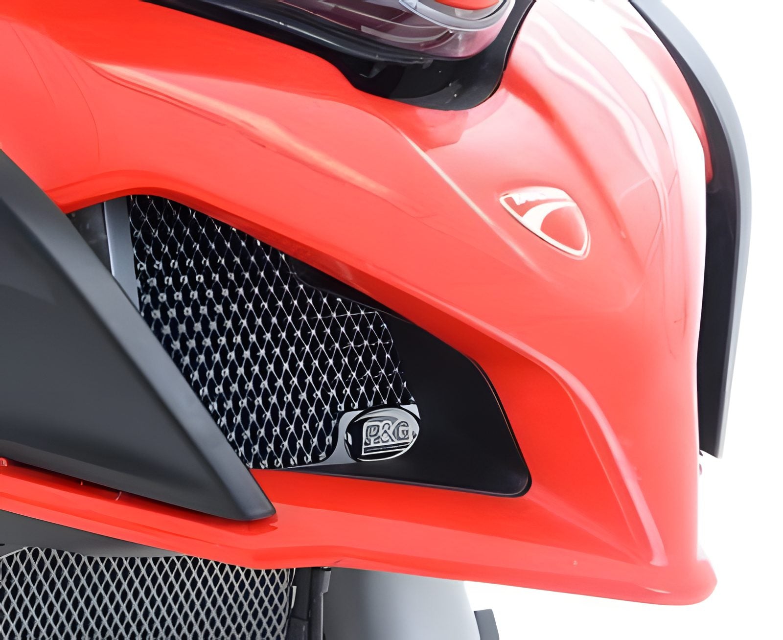 PROTEZIONE RADIATORE OLIO R&G PER DUCATI MULTISTRADA 1260 D-AIR 2018 > 2020 NERO