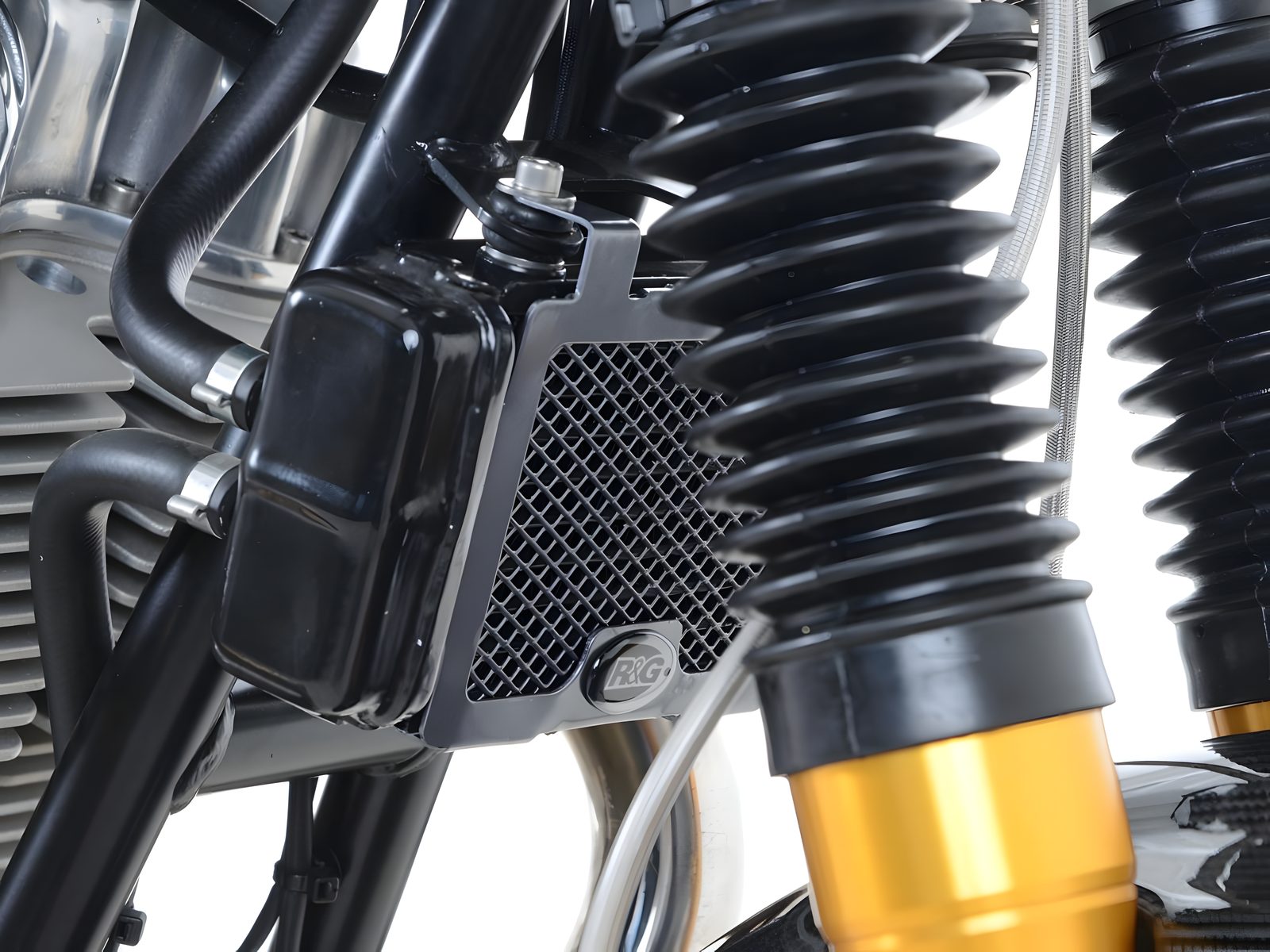 PROTEZIONE RADIATORE OLIO R&G PER NORTON COMMANDO 961 SPORT 2015 NERO OCG0027BK