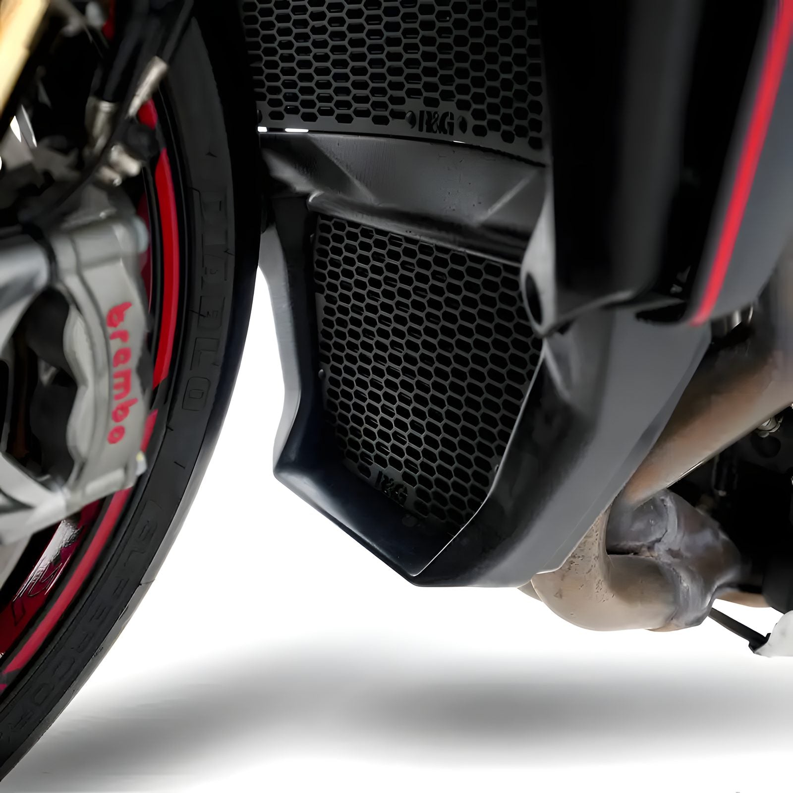 PROTEZIONE RADIATORE OLIO R&G PER MV AGUSTA BRUTALE 1000 RS 2024 > 2025 NERO