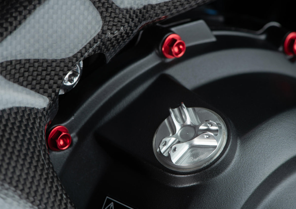TAPPO OLIO IN ERGAL CNC M20X2,5 LIGHTECH COMPATIBILE PER TRIUMPH STREET TRIPLE 765 RS 2017 > 2024 SINGOLO VERDE OIL111VER