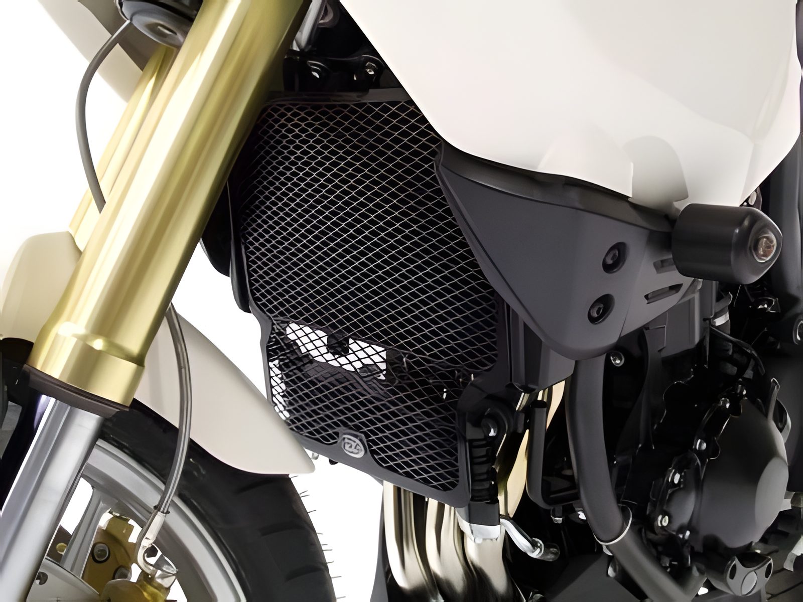 GRIGLIA RADIATORE ACQUA OLIO R&G PER TRIUMPH TIGER 1050 SPORT 2013 > 2018 NERO