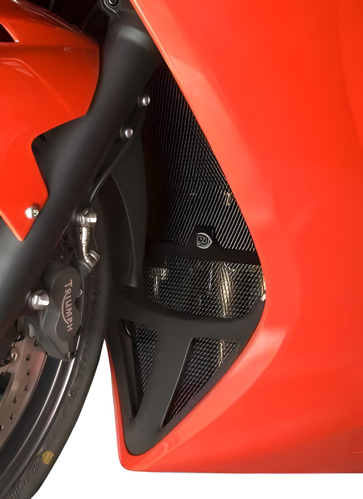 R&G PROTEZIONE RADIATORE ALLUMINIO PER TRIUMPH SPRINT ST 2010 NERO RAD0095BK