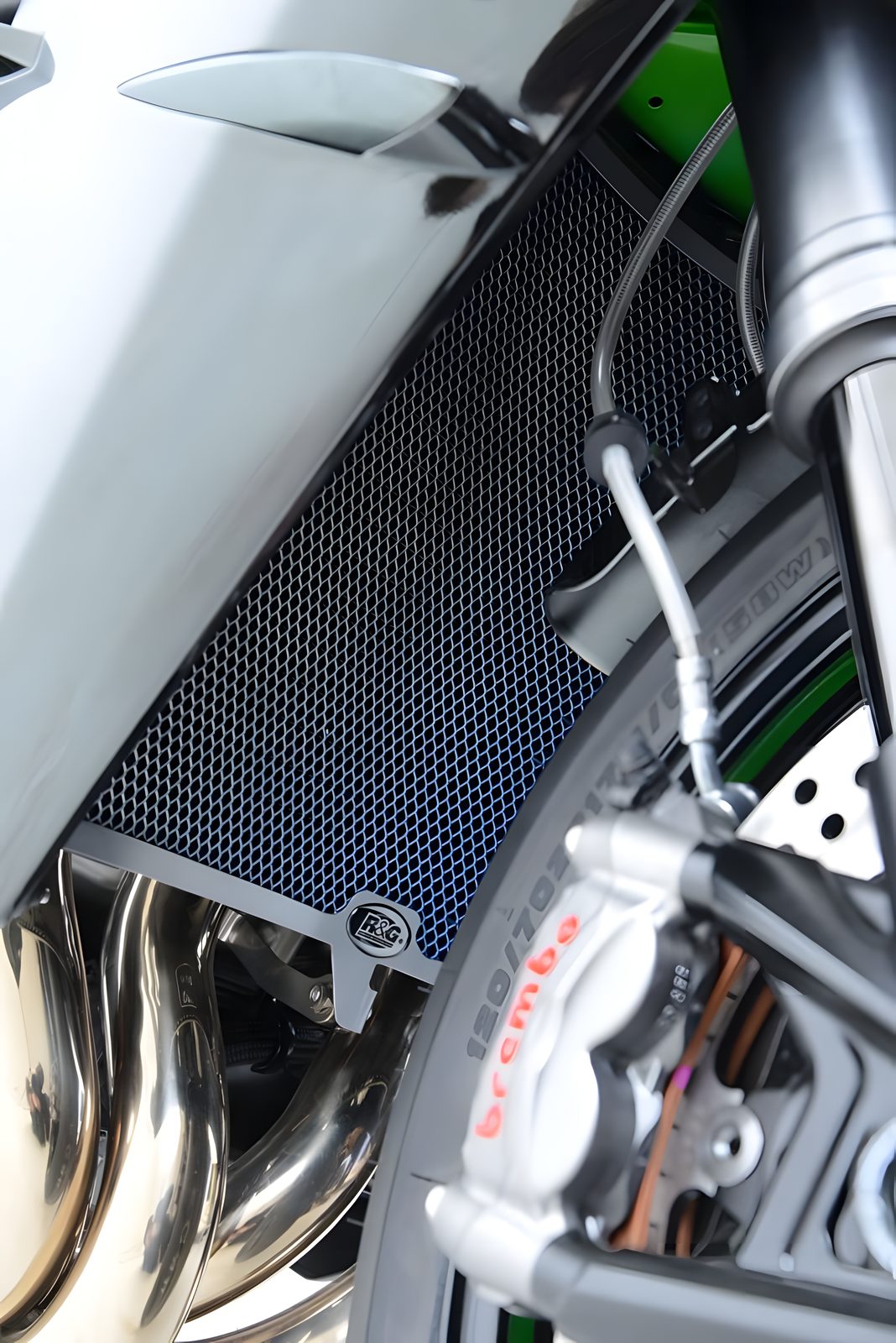 PROTEZIONE RADIATORE IN TITANIO R&G PER DUCATI PANIGALE V2 2020 > 2023 RAD0117