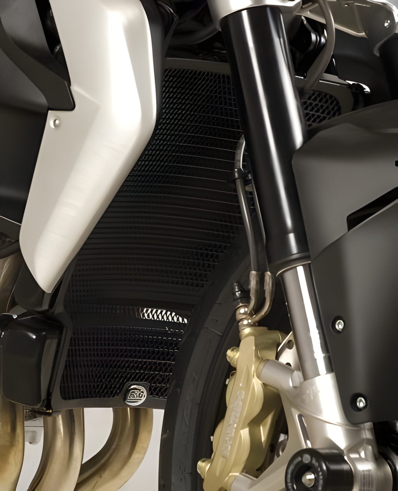 PROTEZIONE RADIATORE ALLUMINIO R&G PER MV AGUSTA BRUTALE 800 2013 > 2016 NERO